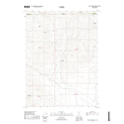 2018 Map of Holloway Mountain, 2018 Print