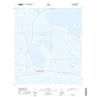 2018 Map of Holly Beach, 2018 Print