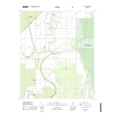 2018 Map of Holly Bluff, 2018 Print
