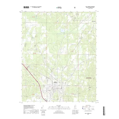 2018 Map of Holly Springs, 2018 Print