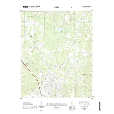 2021 Map of Holly Springs, 2021 Print