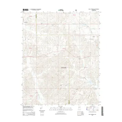 2015 Map of Holly Springs SE, 2015 Print