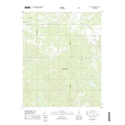 2018 Map of Holly Springs SE, 2018 Print