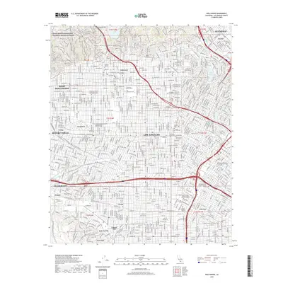2018 Map of Hollywood, 2018 Print