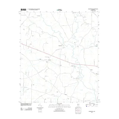 2012 Map of Holmesville, 2012 Print