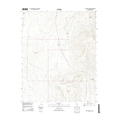 2013 Map of Holy Ghost Spring, 2013 Print