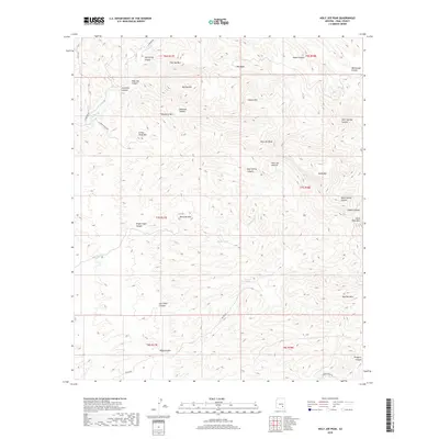 2018 Map of Holy Joe Peak, 2018 Print