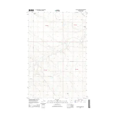 2014 Map of Holzhey Reservoir, 2014 Print