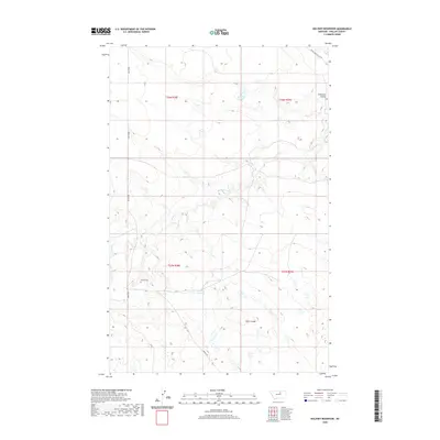 2020 Map of Holzhey Reservoir, 2020 Print