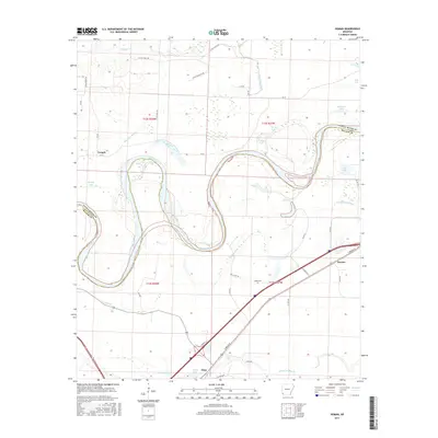 2017 Map of Homan, 2017 Print
