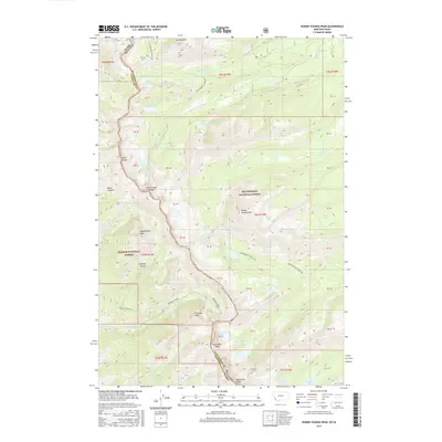 2017 Map of Homer Youngs Peak, 2017 Print