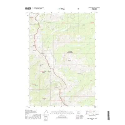 2020 Map of Homer Youngs Peak, 2020 Print