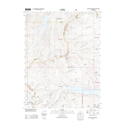 2013 Map of Homestake Reservoir, 2013 Print