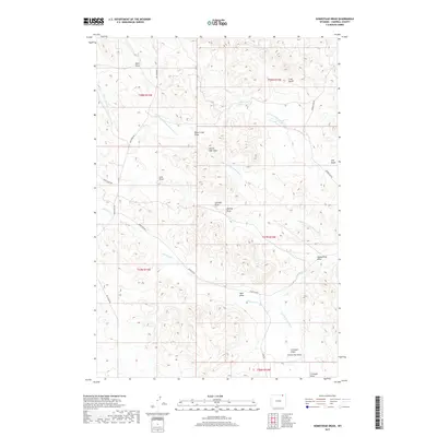2017 Map of Homestead Draw, 2017 Print