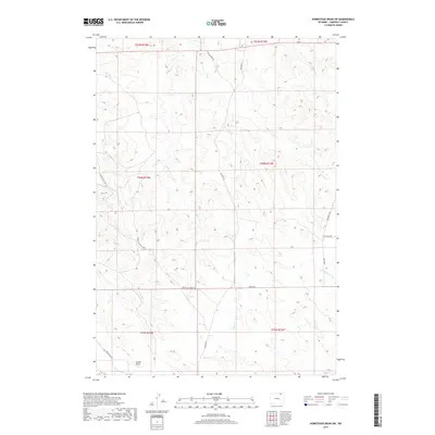 2017 Map of Homestead Draw SW, 2017 Print