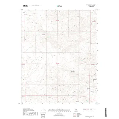 2018 Map of Homewood Canyon, 2018 Print