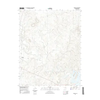 2016 Map of Hominy NE, 2016 Print