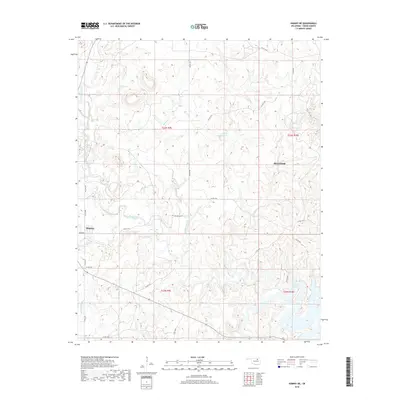 2018 Map of Hominy NE, 2018 Print