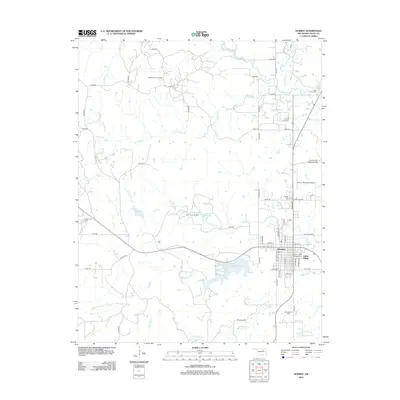 2012 Map of Hominy, 2012 Print