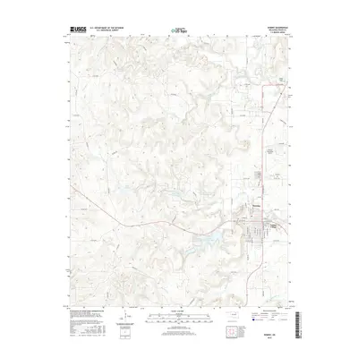 2016 Map of Hominy, 2016 Print