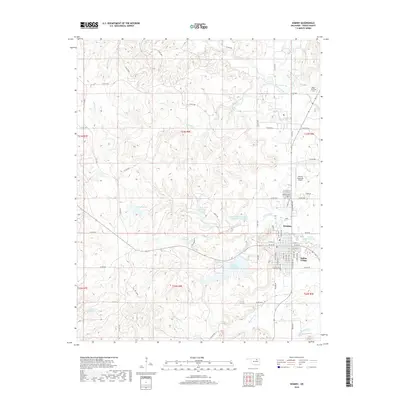 2018 Map of Hominy, 2018 Print