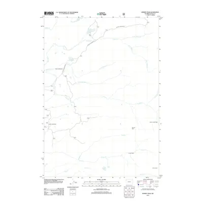 2012 Map of Hominy Peak, 2012 Print