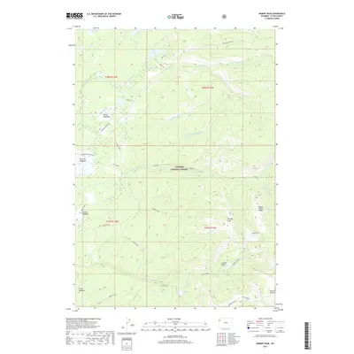 2017 Map of Hominy Peak, 2017 Print