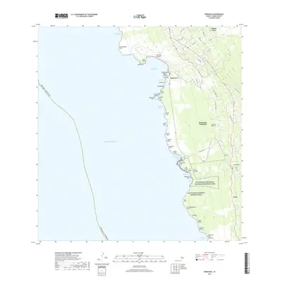 2017 Map of Honaunau, 2017 Print