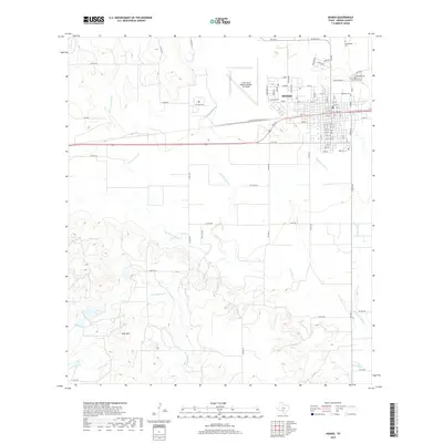 2019 Map of Hondo, 2019 Print