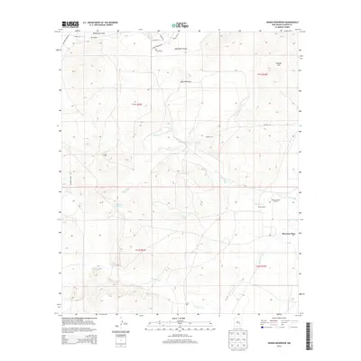 2013 Map of Hondo Reservoir, 2013 Print