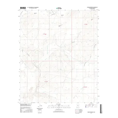 2017 Map of Hondo Reservoir, 2017 Print