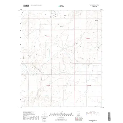2020 Map of Hondo Reservoir, 2020 Print