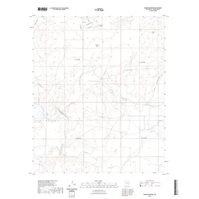 2023 Map of Hondo Reservoir, 2023 Print