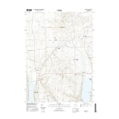 2016 Map of Honeoye, 2016 Print