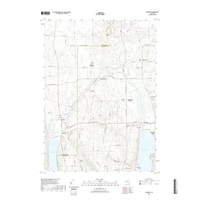 2019 Map of Honeoye, 2019 Print