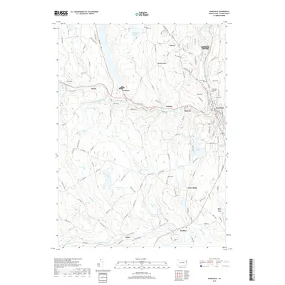 2019 Map of Honesdale, 2019 Print
