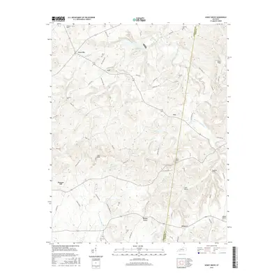2016 Map of Honey Grove, 2016 Print