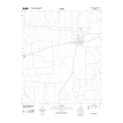 2010 Map of Honey Grove, 2010 Print