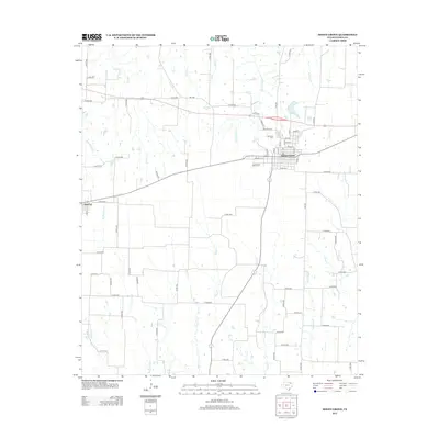 2012 Map of Honey Grove, 2012 Print