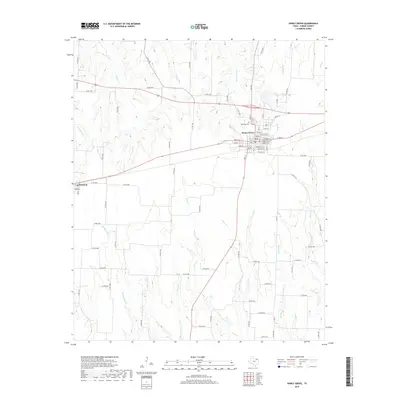 2019 Map of Honey Grove, 2019 Print