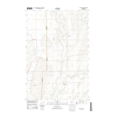 2013 Map of Honn Lakes, 2013 Print