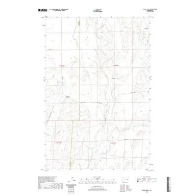 2020 Map of Honn Lakes, 2020 Print