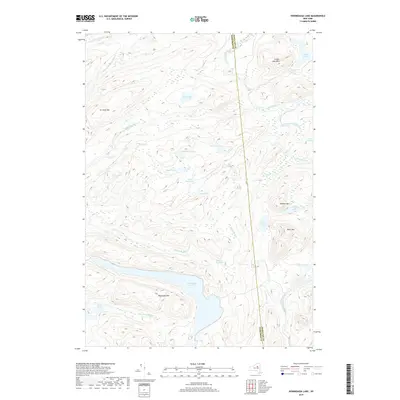 2019 Map of Honnedaga Lake, 2019 Print
