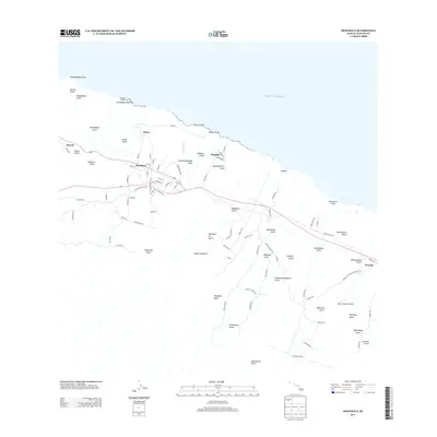 2013 Map of Honokaa, 2013 Print