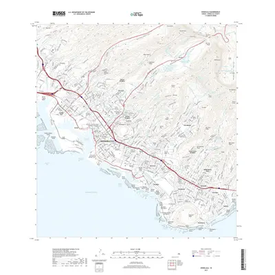 2017 Map of Honolulu, 2017 Print