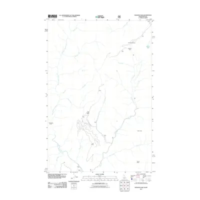 2011 Map of Hoodoo Pass, 2011 Print