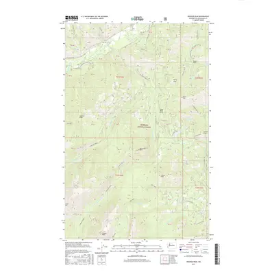 2017 Map of Hoodoo Peak, 2017 Print