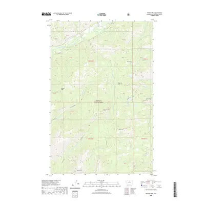 2020 Map of Hoodoo Peak, 2020 Print