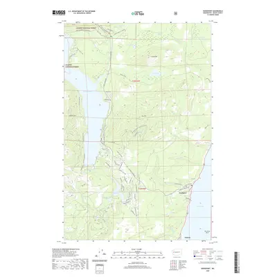 2020 Map of Hoodsport, 2020 Print