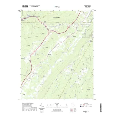 2020 Map of Hooker, 2020 Print